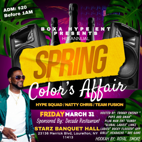 Stream Boxa Party SPRING COLORS AFFAIR 3.31.23 (Team Fusion Live) by  Djrangonyc | Listen online for free on SoundCloud