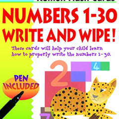 [ACCESS] EBOOK 📒 Numbers 1-30 Write & Wipe (Kumon Flash Cards) by  Kumon Publishing