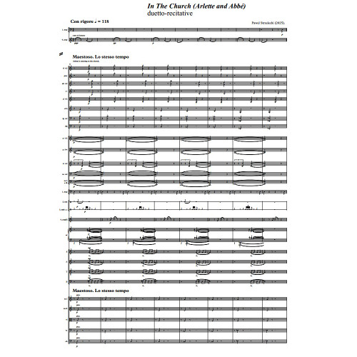 Pawel Strzelecki: In the church. Arlette & Abbé [duetto-recitative] (2025)  ["The Rover" on Joseph Conrad].