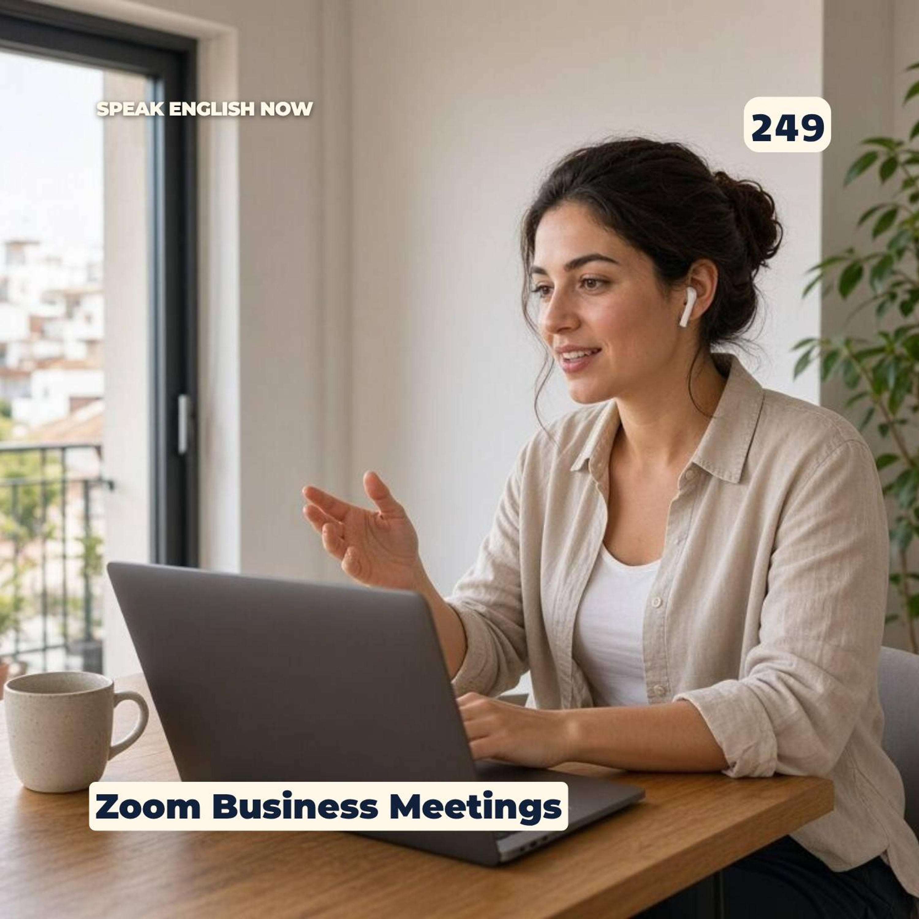 #249 Zoom Business Meetings in English episode artwork