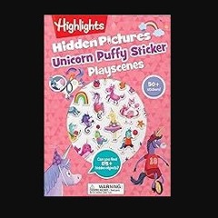 [PDF] 📖 Unicorn Hidden Pictures Puffy Sticker Playscenes: Unicorn Sticker Activity Book, 50+ Reusa