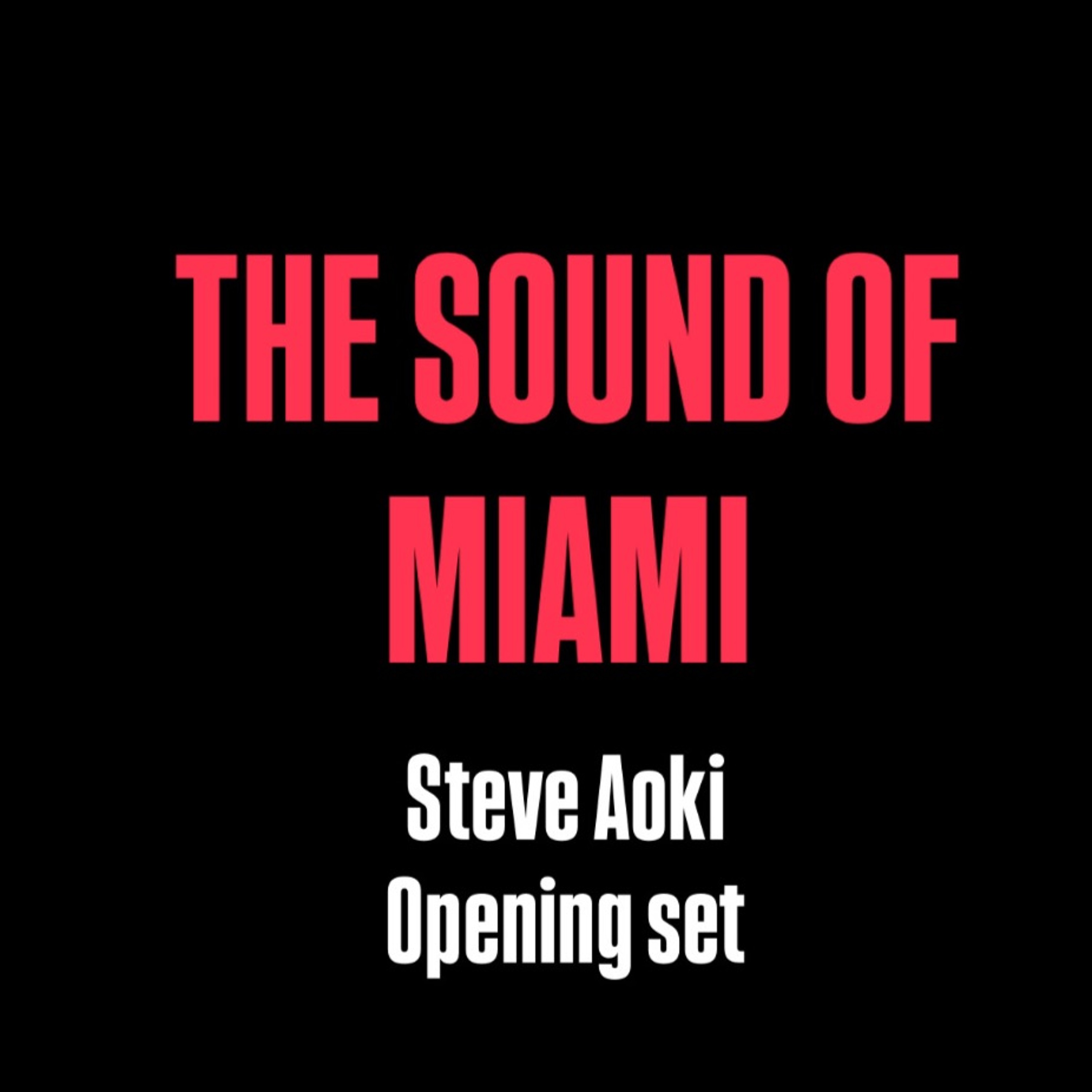 THE SOUND OF MIAMI - AOKI opening set episode artwork