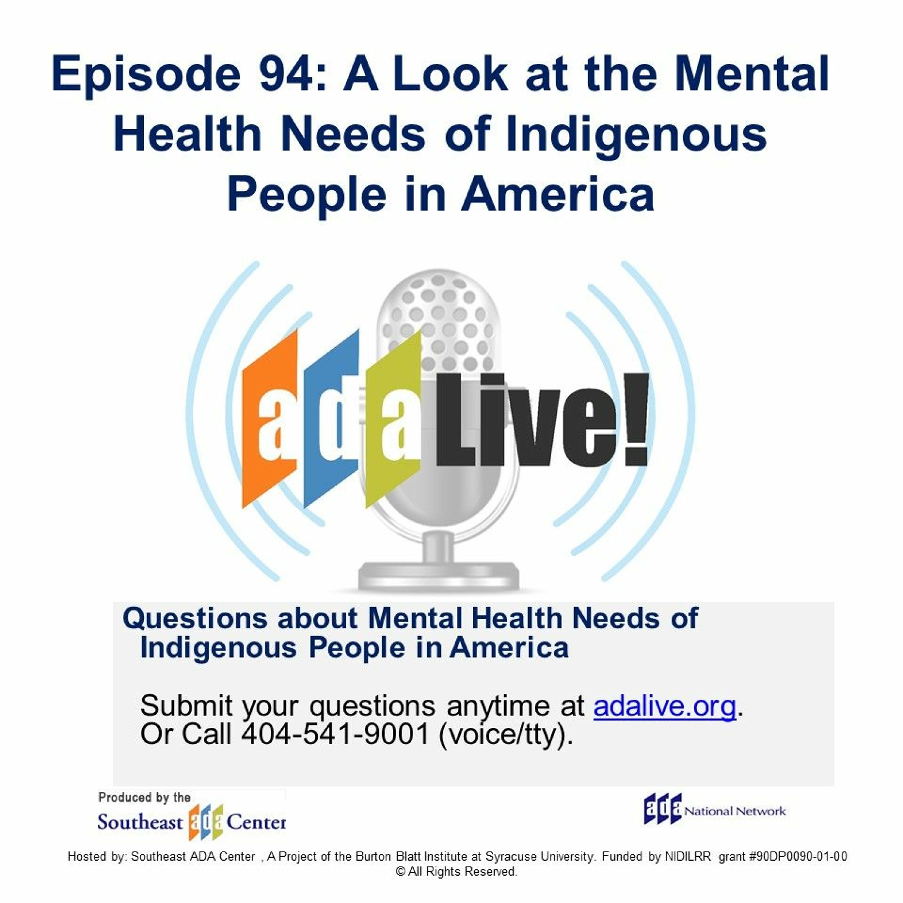 Episode 94: A Look at the Mental Health Needs of Indigenous People in America episode artwork