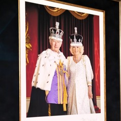New King and Queen picture displayed at Long Eaton branch of the Royal British Legion