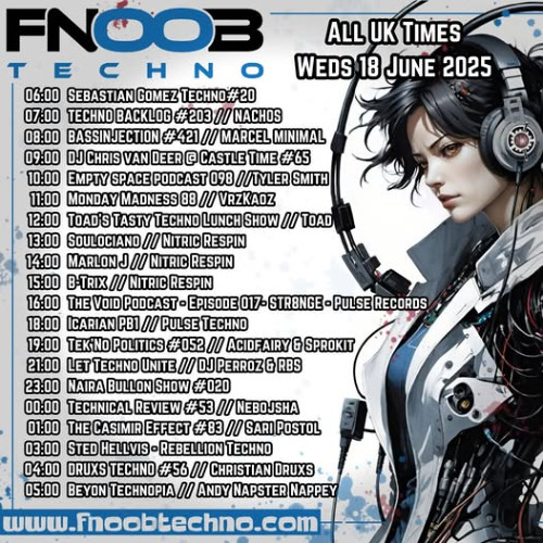Nebojsha - Technical Review episode 53 (Fnoob Techno Radio) [18.06.2025]
