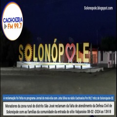 Morador Denuncia Falta de Abastecimento dagua valparaiso São José Em Solonopole 08-02-2024