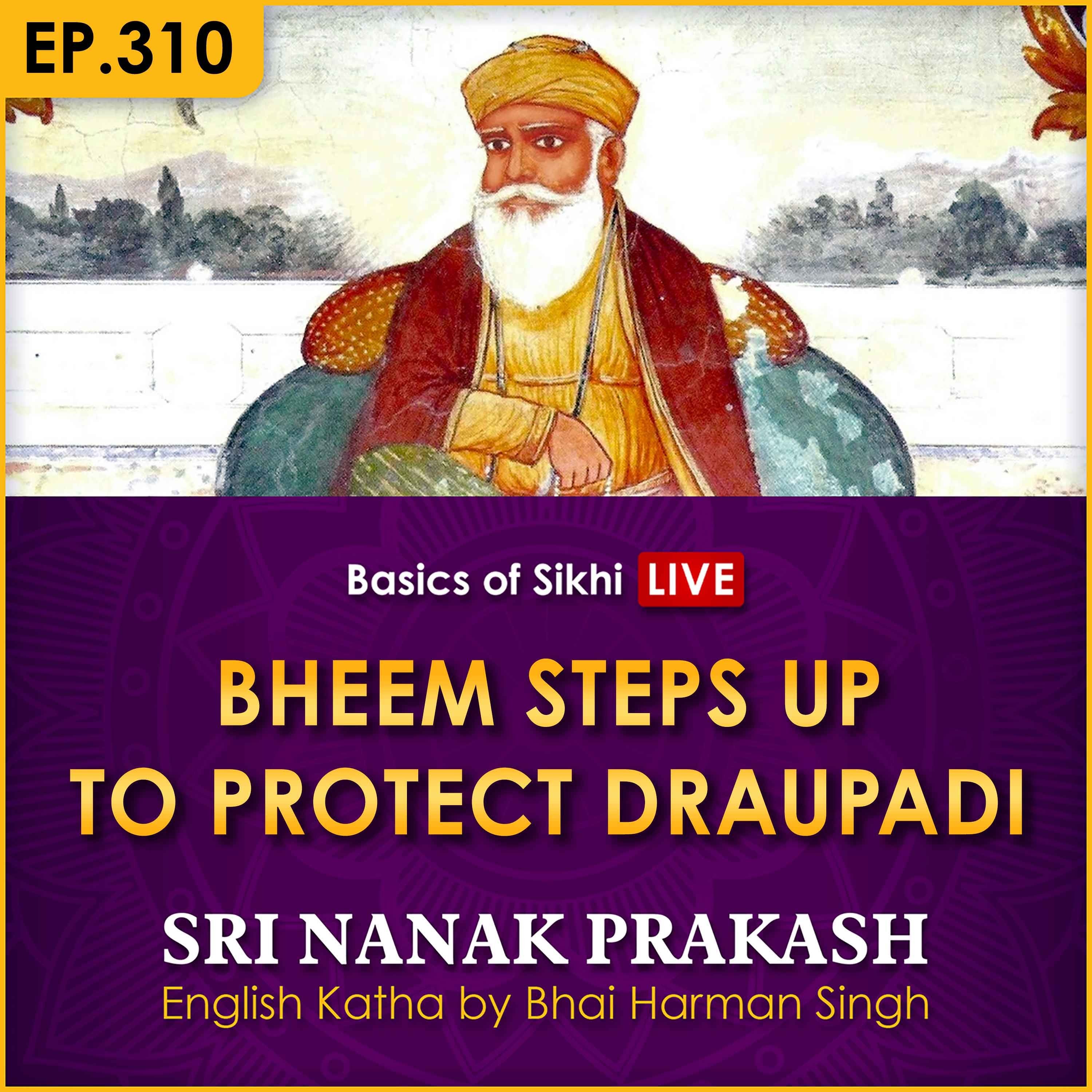 #310 Bheem Steps Up to Protect Draupadi | Sri Nanak Prakash Katha | Bhai Harman Singh episode artwork