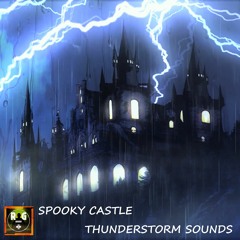 Spooky Castle Thunderstorm Sounds | Rain, Wind, Thunder and Noises Of Crowls & Wolves