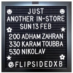 Adham Zahran - Instore Record Session At The Flip Side, Dubai - 13.Feb.2022