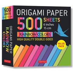 ✔Kindle⚡️ Origami Paper 500 sheets Rainbow Colors 6' (15 cm): Tuttle Origami