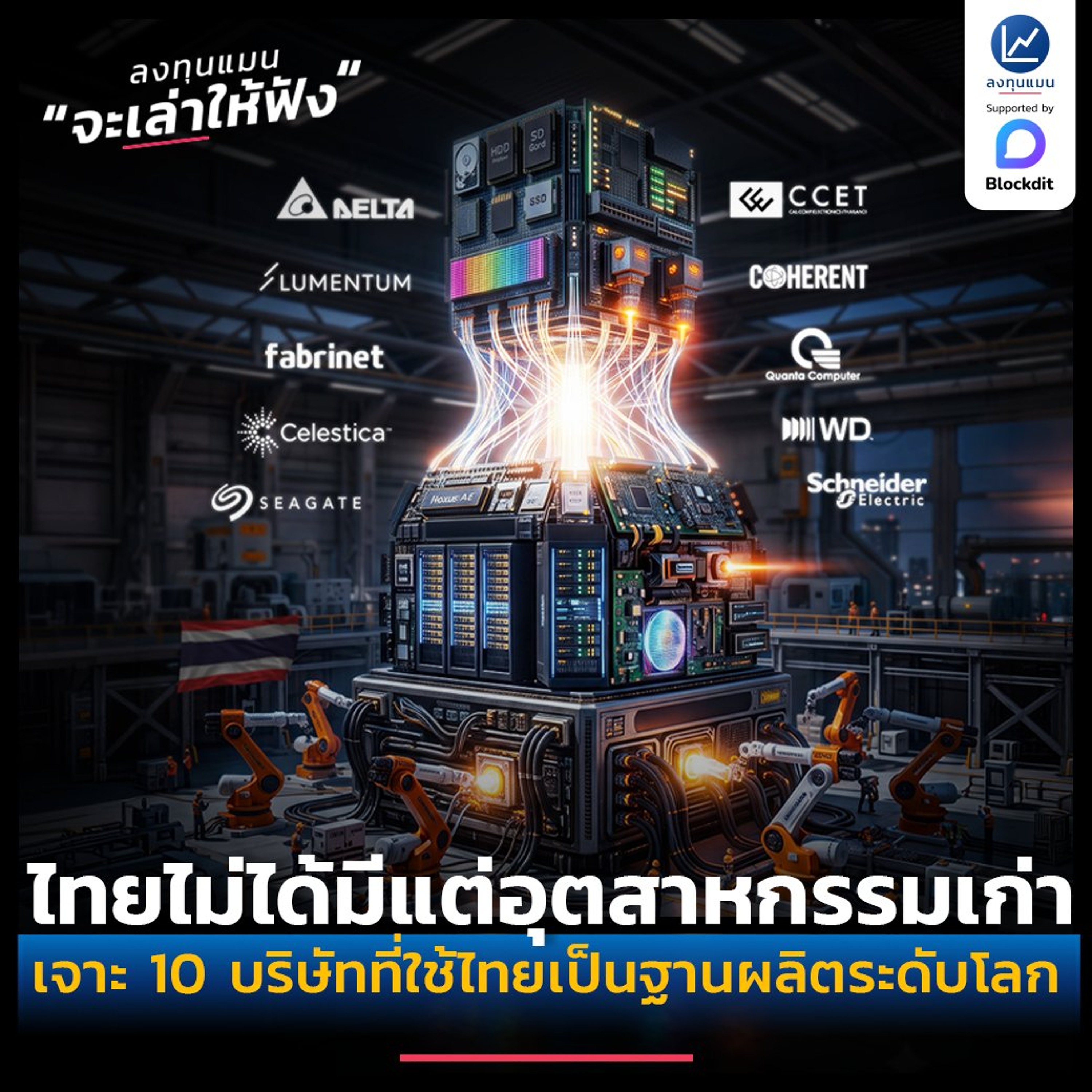 ใครว่าไทยมีแต่อุตสาหกรรมเก่า เจาะ 10 บริษัทคอขวด AI ที่ใช้ไทยเป็นฐานผลิตระดับโลก | ลงทุนแมนจะเล่าให้ฟัง