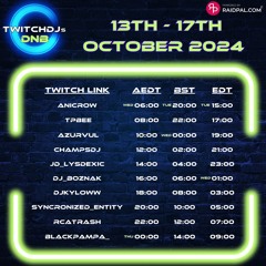 [FULL SET] Liquid & Chill | Twitch DJs Drum and Bass Raid Train