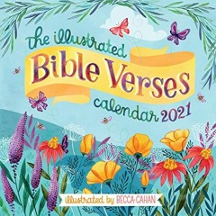 ACCESS EPUB KINDLE PDF EBOOK The Illustrated Bible Verses Wall Calendar 2021 by  Becca Cahan &  Work