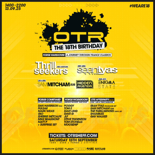 Live @ OTR 18th Birthday (13.09.25, Forge Sheffield) | Hard House, Techno, Trance & Bounce