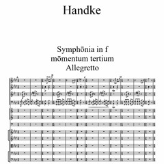 Handke: op. 41/3 Symphōnia in f - Allegretto