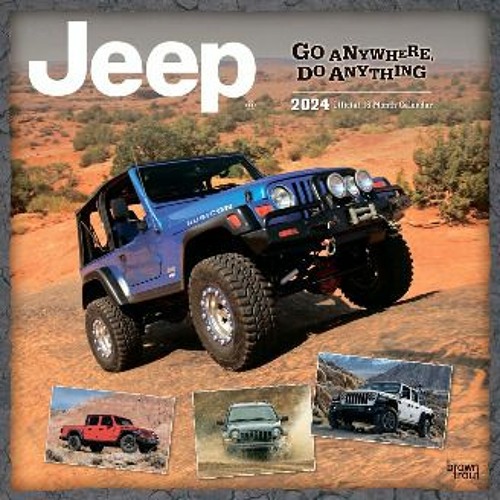 Stream ⚡ Jeep 2024 OFFICIAL 12 x 24 Inch Monthly Square Wall Calendar