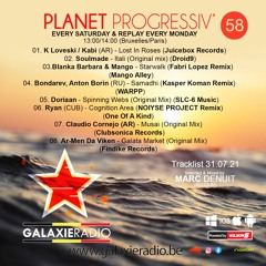 Marc Denuit - Planet Progressiv' // Podcast 58 //  31.07.21 Galaxie Radio Belgium