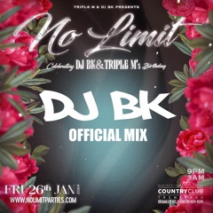 No Limit Part 7 - Fri 26th Jan @ Trent Park Country Club Mixed By DJ BK