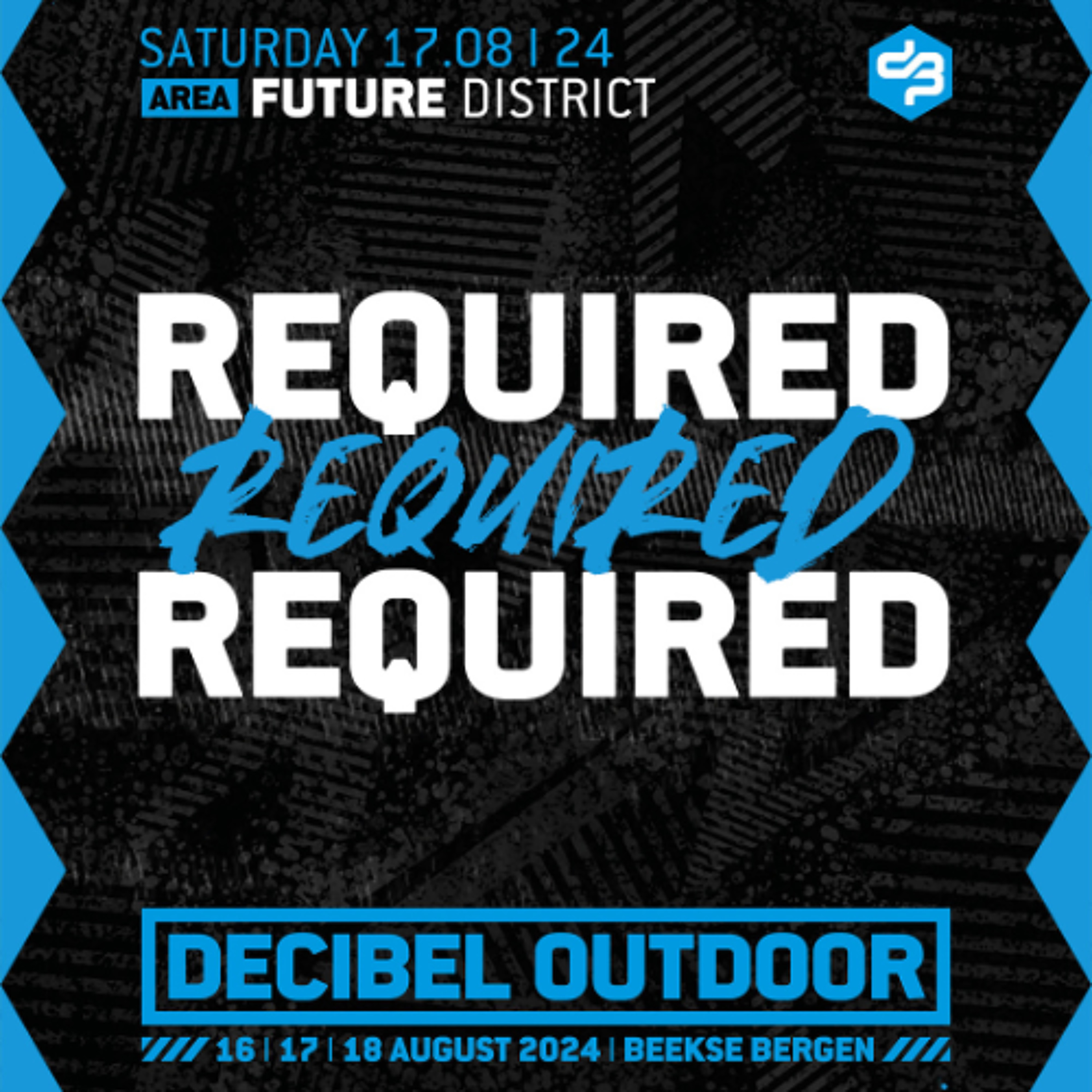 Required | Decibel outdoor 2024 | Future District | Saturday episode artwork