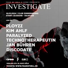 CPDO 16.03.2024 @ Club Zimmermanns Köln