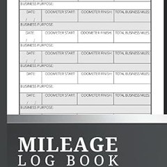 ❤PDF✔ Mileage Log Book: Auto Mileage Tracker To Record And Track Your Daily Mileage A Mileage L