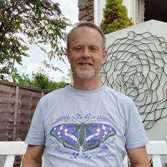 Big Butterfly Count practice by Steve Banks at The Sharpham Trust