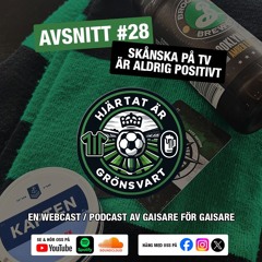 Hjärtat är Grönsvart - Avsnitt 28 - "Skånska på TV är aldrig positivt"