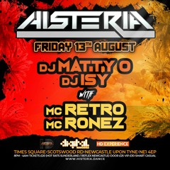 DJ's ISY MATTY O MC's RETRO MC RONEZ HISTERIA 13TH AUGUST 2021
