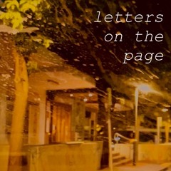 letters on the page