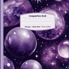 PDF [READ] 📖 Composition Book: Amethyst College Ruled Notebook Pdf Ebook