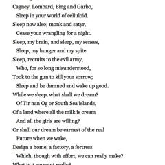 600 Autumn Journal XXIV by Louis MacNeice