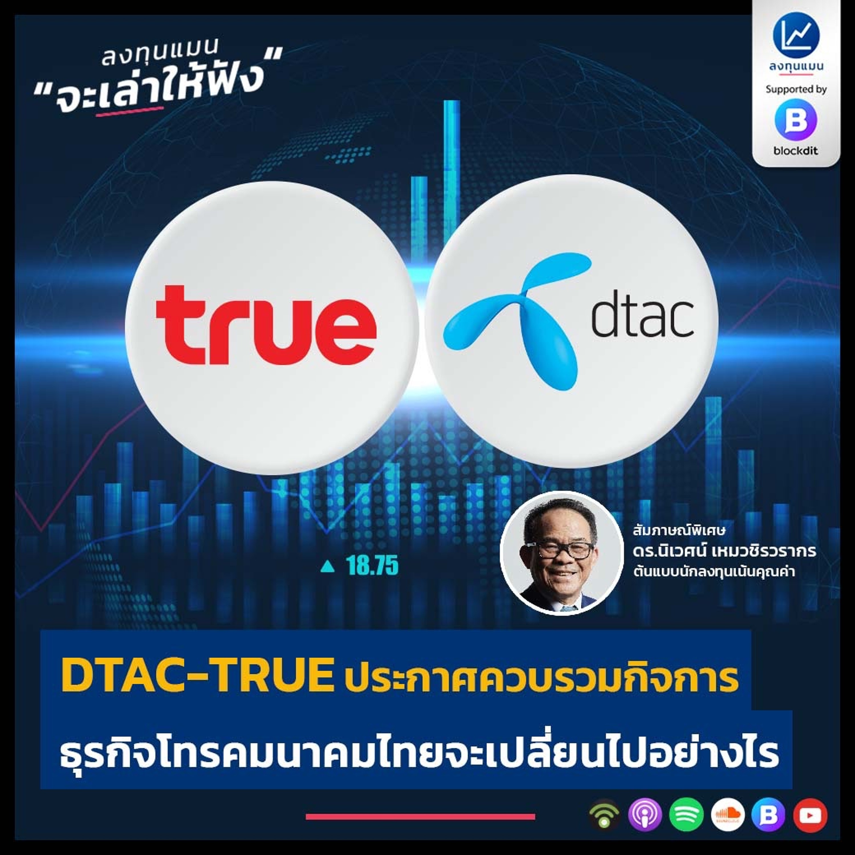 DTAC-TRUE ประกาศควบรวมกิจการ ธุรกิจโทรคมนาคมไทยจะเปลี่ยนไปอย่างไร ? สัมภาษณ์