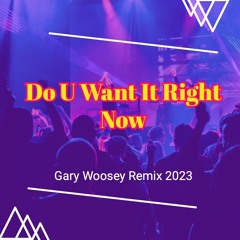 Do U Want It Right Now (Gary Woosey Remix 2023)