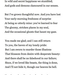 510 The Imperfect Lover by Siegfried Sassoon