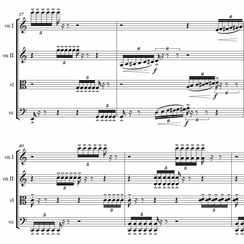 Pawel Strzelecki: 3. Scherzo [String Quartet No. 3 (2019)].