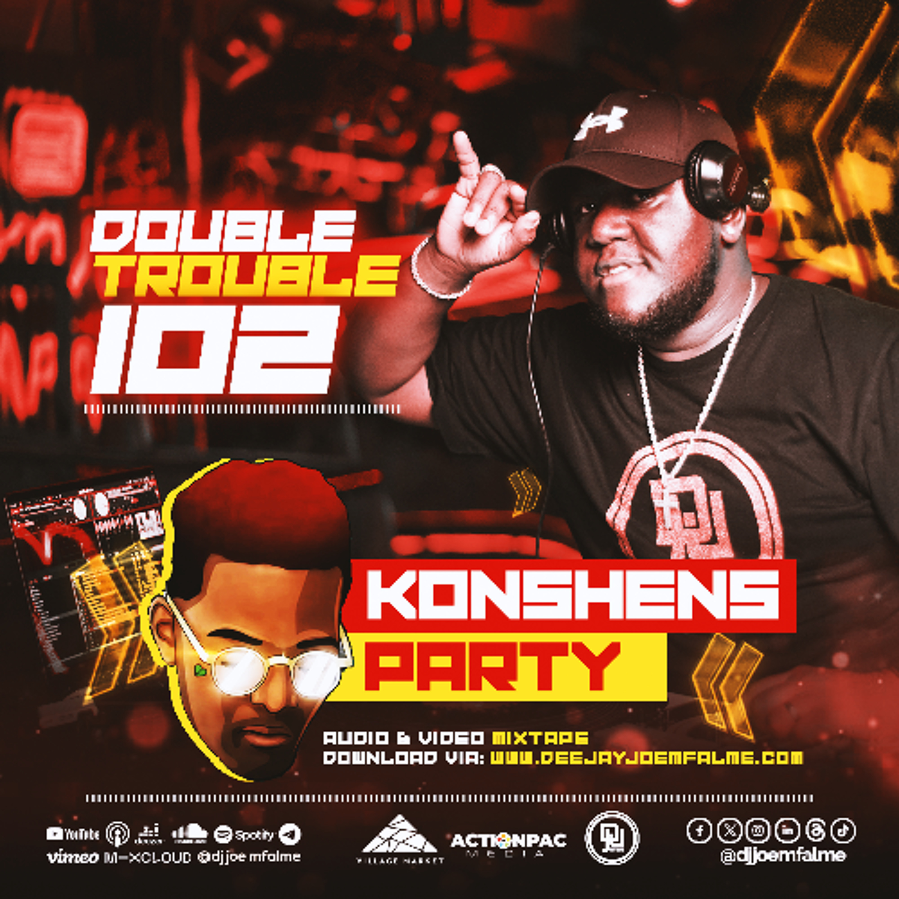 The Double Trouble Mixxtape 2025 Volume 102 Konshens Party Edition episode artwork