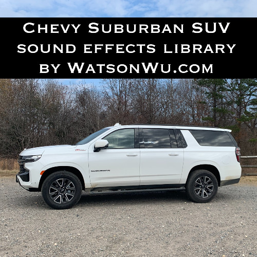 Demo for Chevy Suburban SUV sound effects library