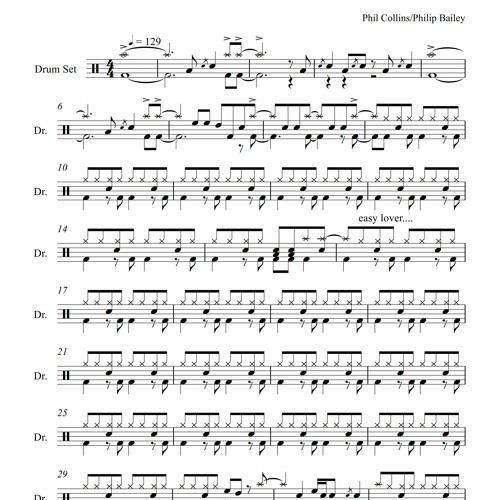 Stream EASY LOVER DRUM TRANSCRIPTIONS by Rahas Mada Listen online for