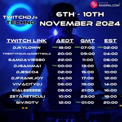 Live @ Twitch.tv/SivroTV - 11/06/2024 [Twitch DJs Techno Raid Train]