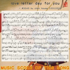 Love Letter Day For You - #3243 By Chair House 10312022
