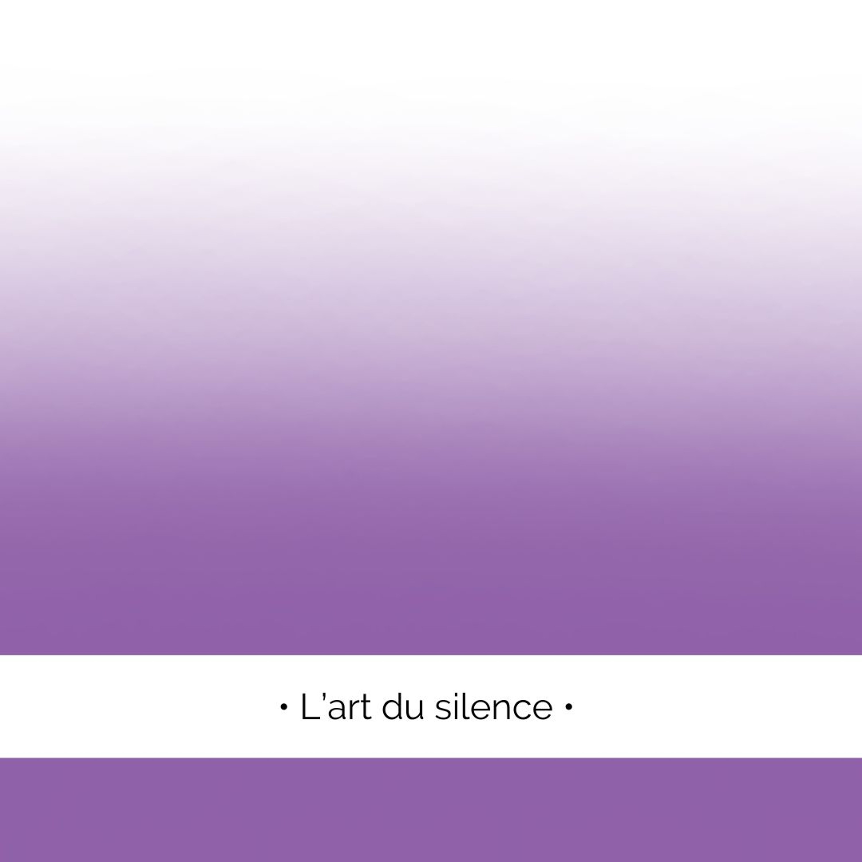 ✨ L'art du silence