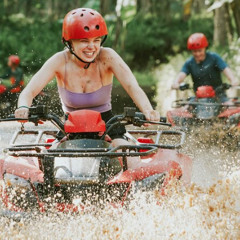 Review Top Bali Quad Bike Pass by Waterfall Gorilla Cave Private Transfer