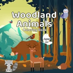 ACCESS EPUB KINDLE PDF EBOOK Woodland Animals: Coloring fun for kids aged 4+ (Childre