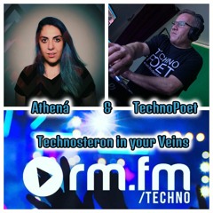 Athená & TechnoPoet -Technosteron in your Veins live rm.fm-techno