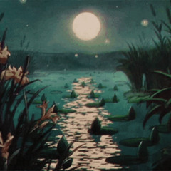 "by the lake at night, with a guitar" | Lofi Hip Hop | Sad Instrumental | Fireflies Lake (1/7)