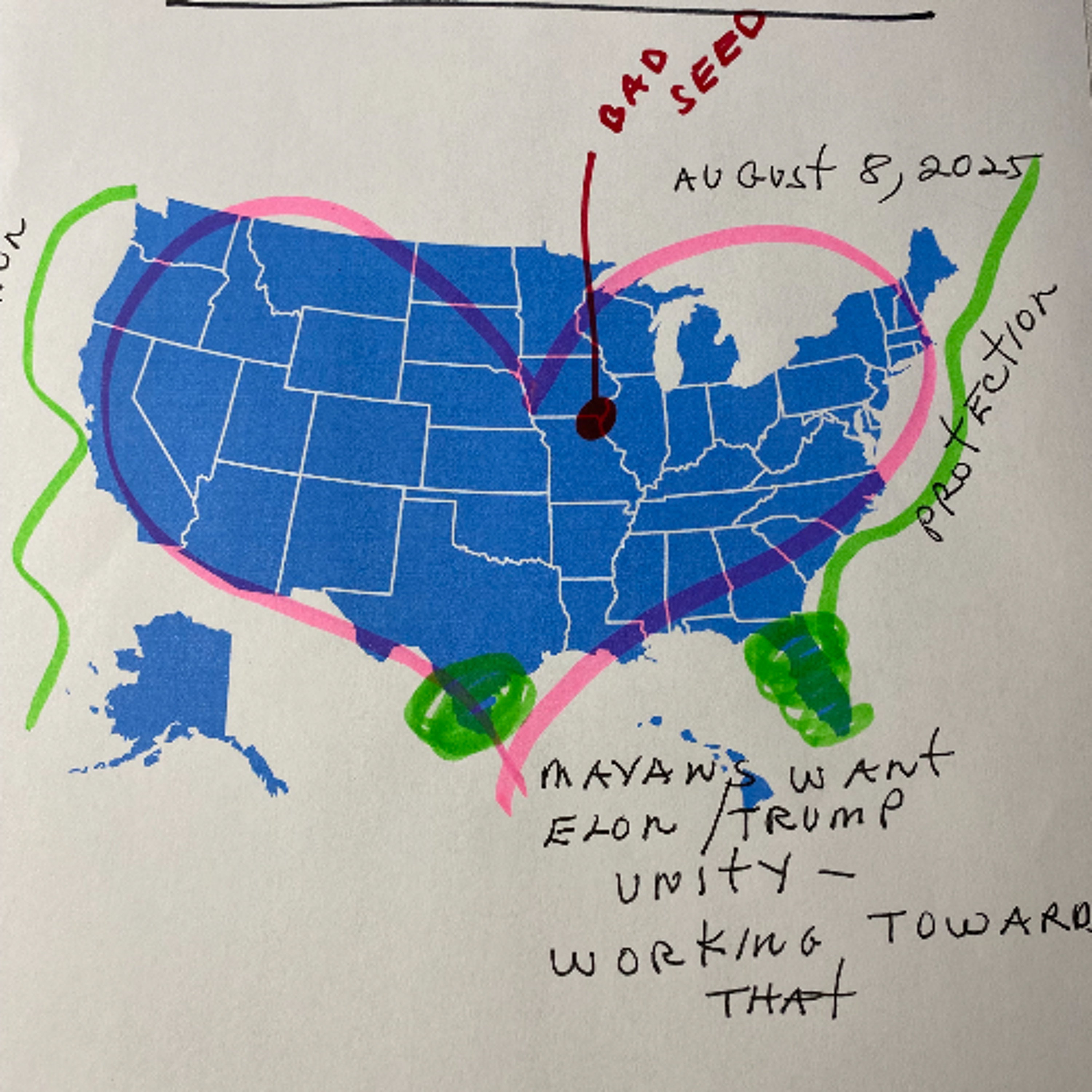 Frances Fox Remote Views US, 88 Portal, Underworld/Gulf of America - August 8, 2025