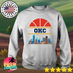OKC Basketball Oklahoma City Thunder skyline city shirt