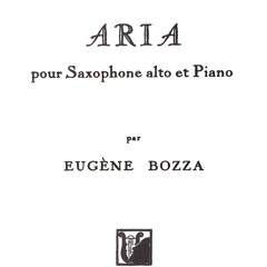 Eugène Bozza - "Aria" für Alt-Saxophon & Klavier