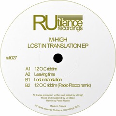 PREMIERE: M-High - O.C Riddim (Paolo Rocco Remix) [Rutilance Recordings]