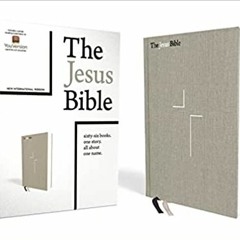 +BOOK*@ The Jesus Bible, NIV Edition, Cloth over Board, Gray Linen, Comfort Print by: Zondervan